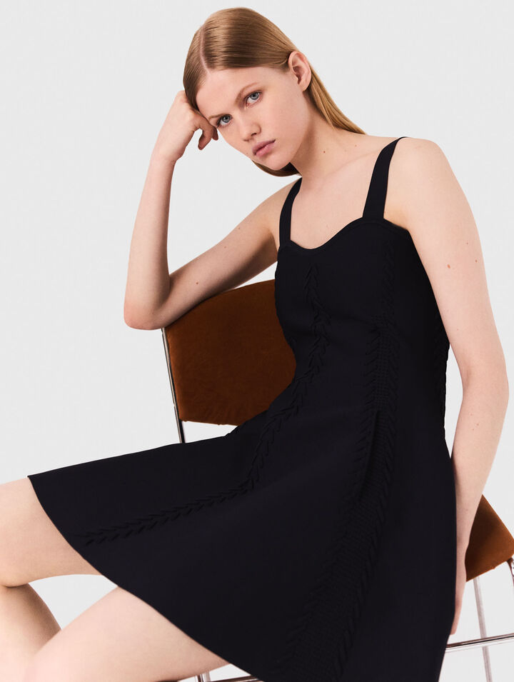 Short knitted skater dress 